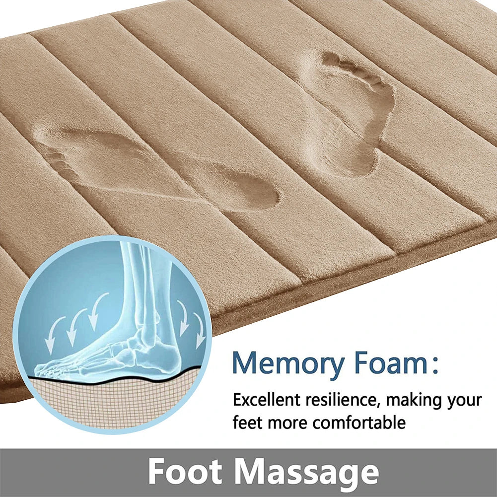 Tapis de Bain en Mousse à Mémoire de Forme – Douceur