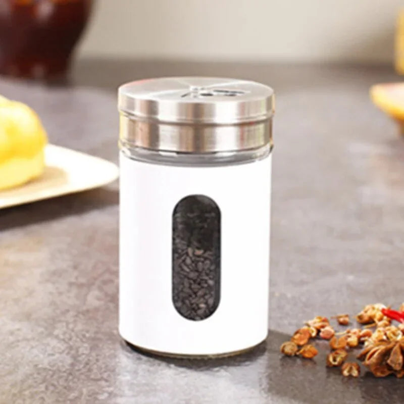 Lot de 6 Pots à Épices - L’Alliance Parfaite entre Praticité et Élégance