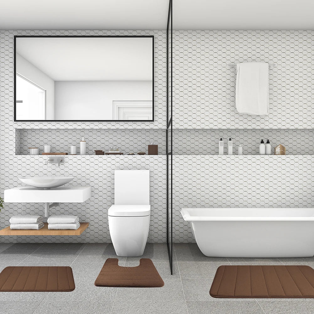 Tapis de Bain en Mousse à Mémoire de Forme – Douceur