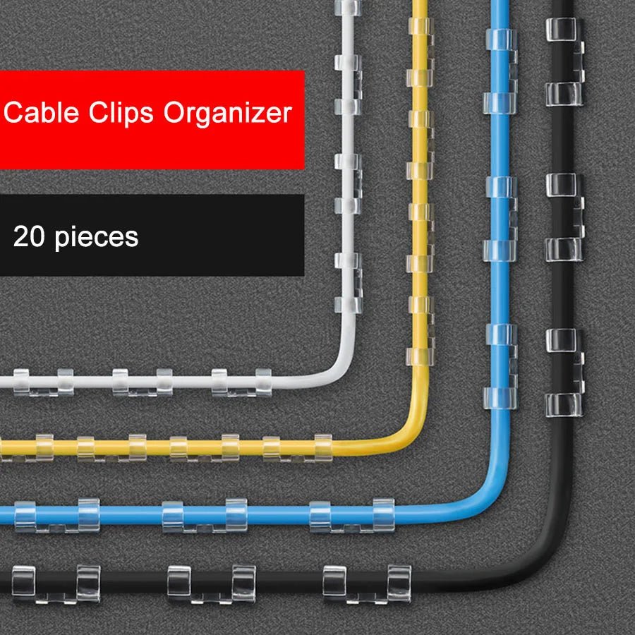 Guide Câbles - Organisez Vos Câbles - Facilement et Efficacement - Rangement Express Rangement Express 14:29#20pcs Large Guide Câbles - Organisez Vos Câbles - Facilement et Efficacement
