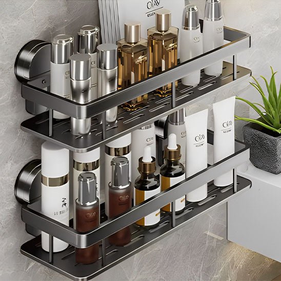 Support de Tringle à Rideaux Sans Perçage – Organisation - Rangement Express Rangement Express 14:200002984#2 PCS Grey Rack;200007763:201336100 Support de Tringle à Rideaux Sans Perçage – Organisation