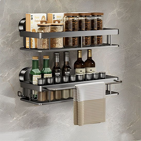 Support de Tringle à Rideaux Sans Perçage – Organisation - Rangement Express Rangement Express 14:29#1 PCS Grey;200007763:201336100 Support de Tringle à Rideaux Sans Perçage – Organisation