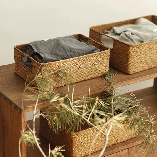 Panier Multifonction en Bois – Élégance Naturelle
