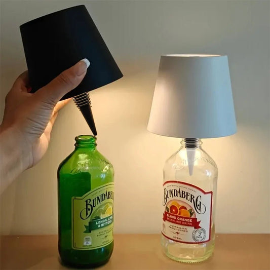 Lampe LED pour Bouteille de Vin - Éclairage Tactile et Ambiance Chic - Rangement Express Rangement Express 136:200002572;200000795:193#BLACK A Lampe LED pour Bouteille de Vin - Éclairage Tactile et Ambiance Chic