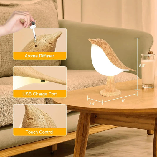 Lampe Tactile LED - Design Oiseau et Bien - Être au Quotidien - Rangement Express Rangement Express 136:10#red Lampe Tactile LED - Design Oiseau et Bien - Être au Quotidien
