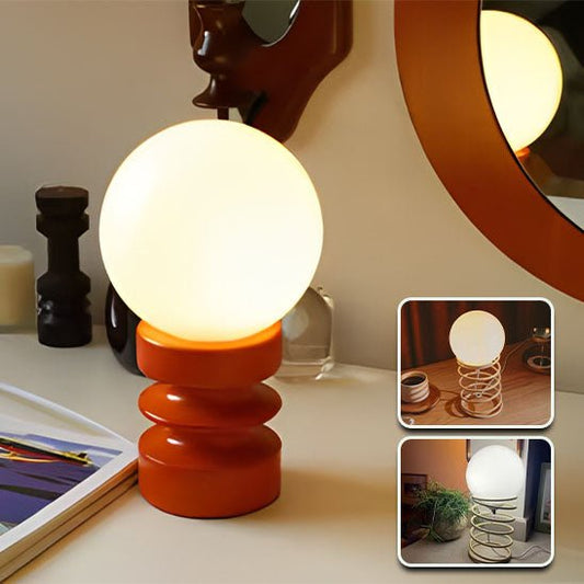 Lampe Vintage à Spirale - Elegant et moderne Orange - Rangement Express Rangement Express Lampe Vintage à Spirale - Elegant et moderne Orange